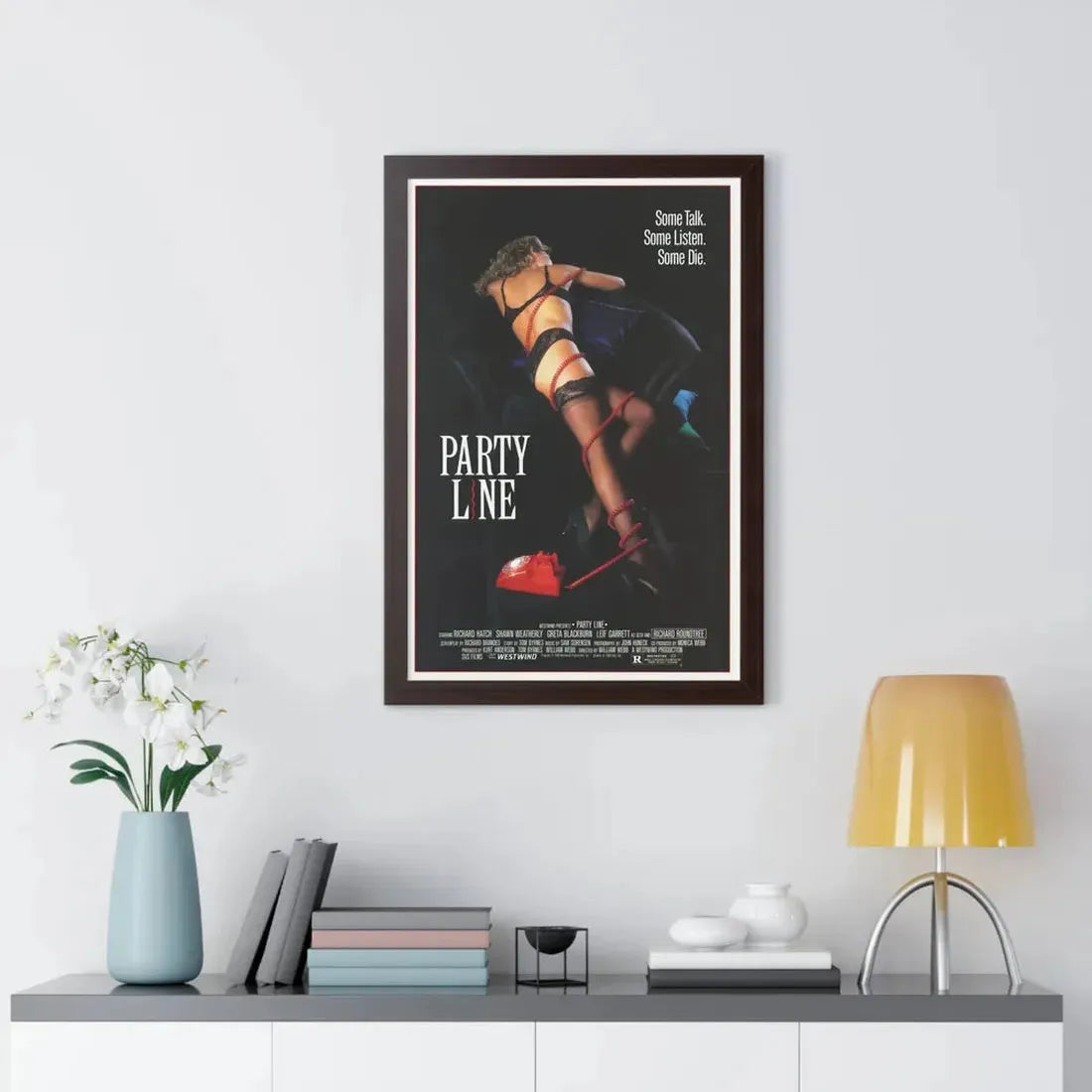 PARTY LINE 1988 - Framed Movie Poster - The Sticker Space