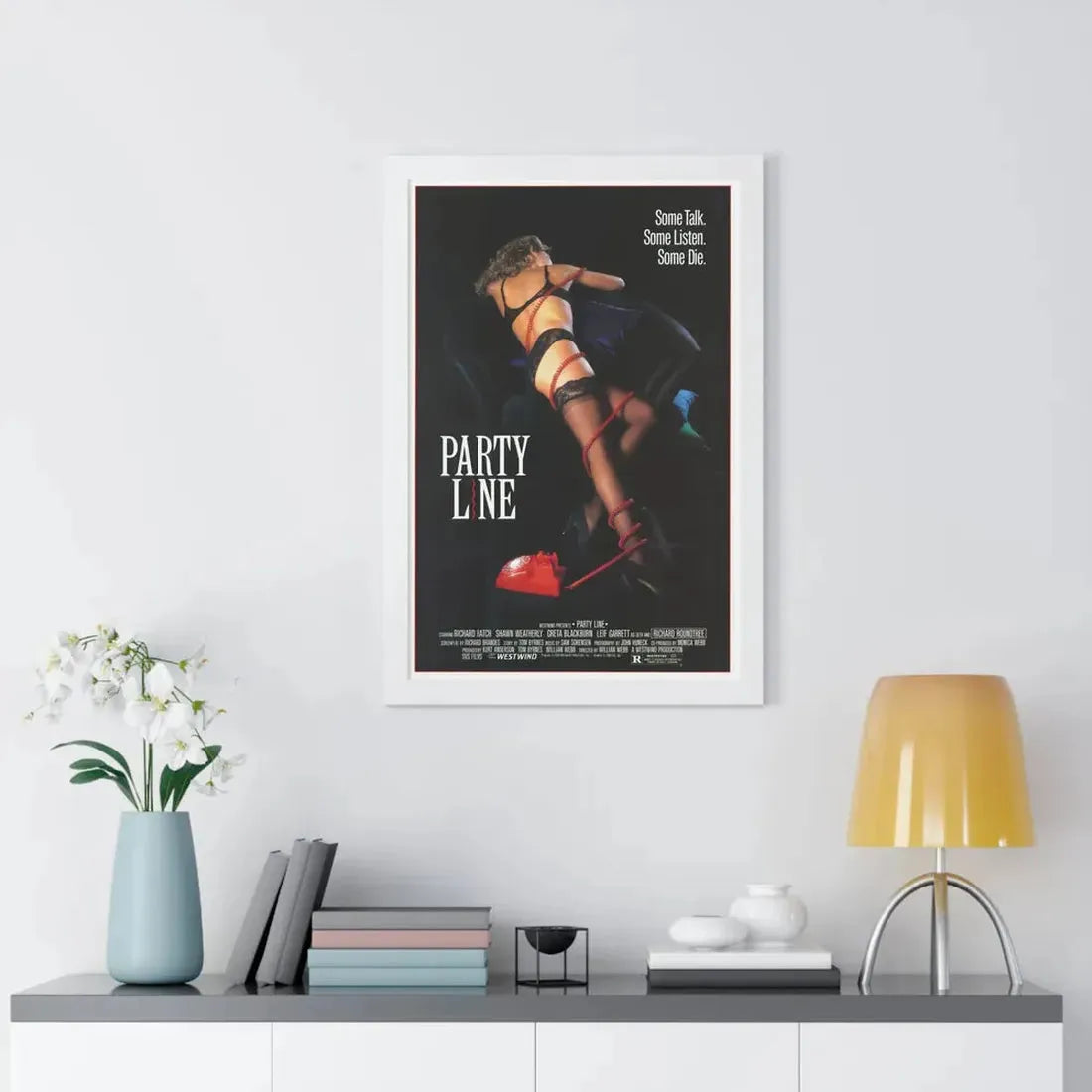 PARTY LINE 1988 - Framed Movie Poster - The Sticker Space