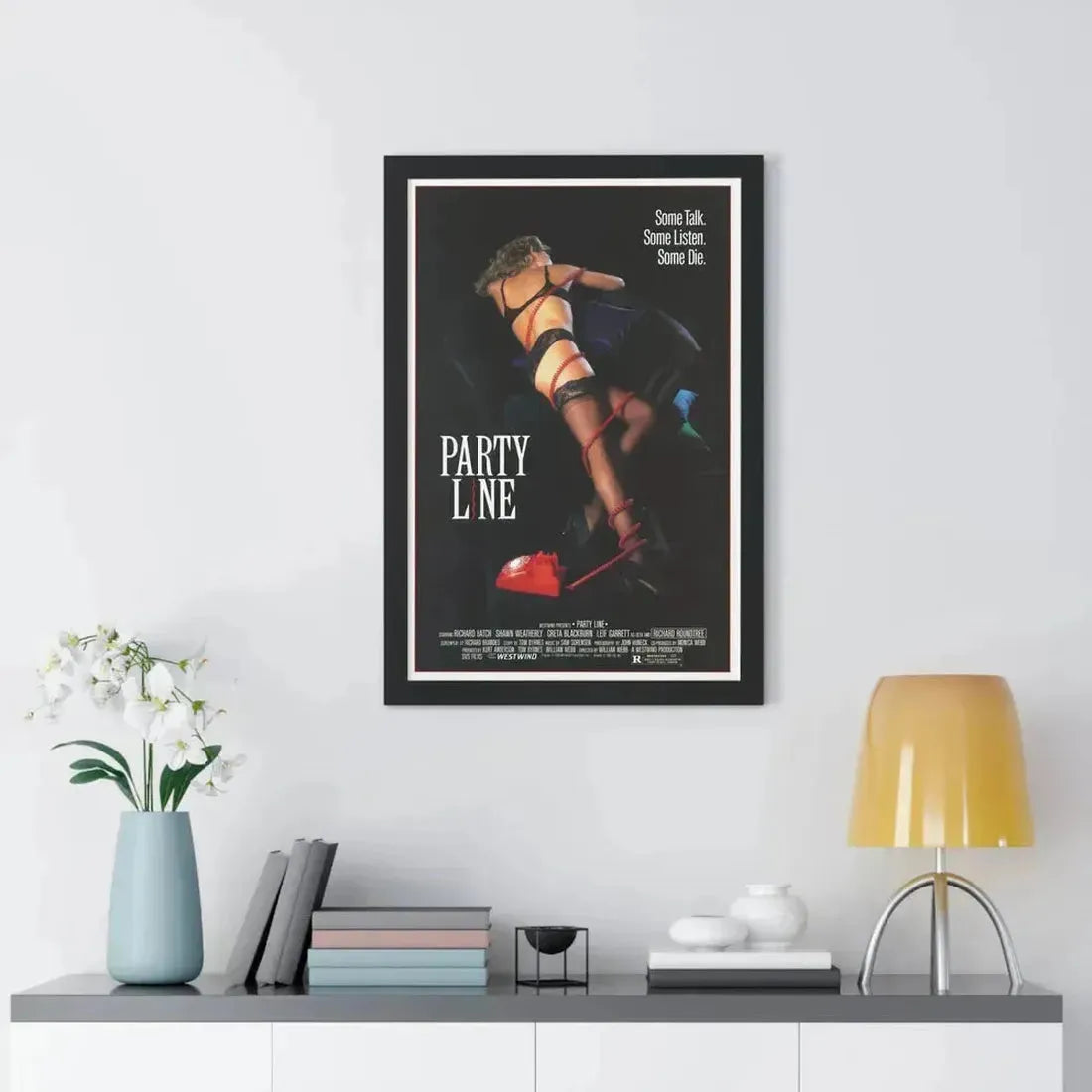 PARTY LINE 1988 - Framed Movie Poster - The Sticker Space