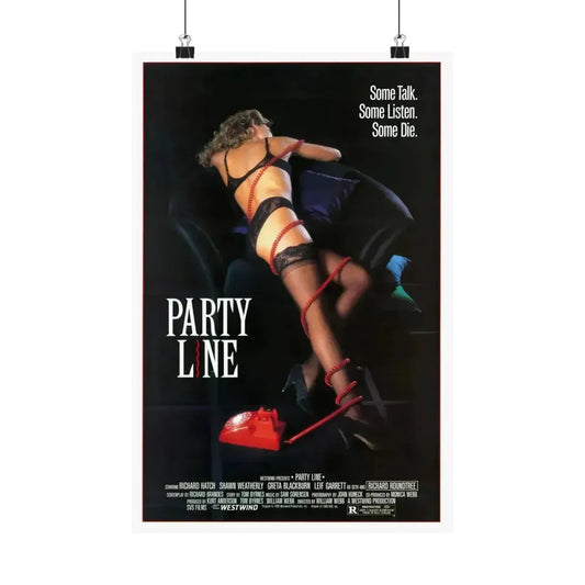PARTY LINE 1988 - Paper Movie Poster 12″ x 18″ Matte - The Sticker Space
