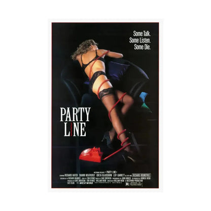 PARTY LINE 1988 - Paper Movie Poster - The Sticker Space
