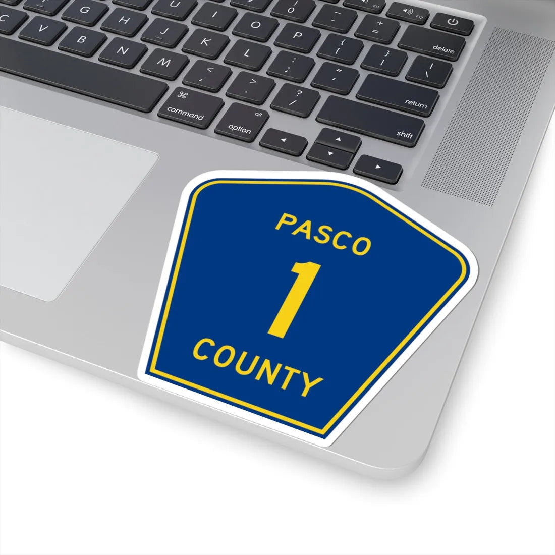 Pasco County 1 (Florida) (Road Sign) STICKER Vinyl Kiss-Cut Decal - The Sticker Space