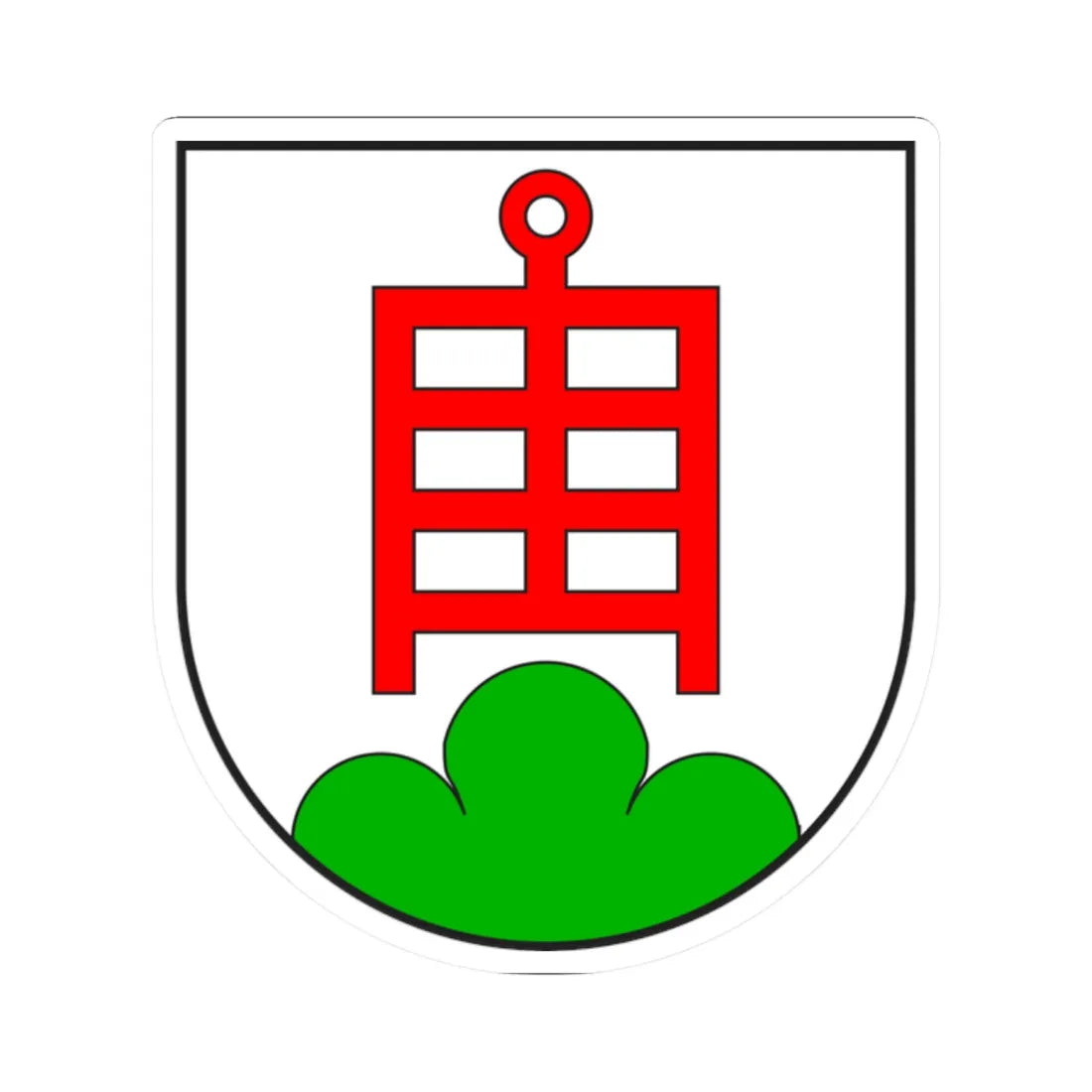 Paspels wappen (Switzerland) (Coat of Arms) STICKER Vinyl Kiss-Cut Decal 2 Inch White - The Sticker Space