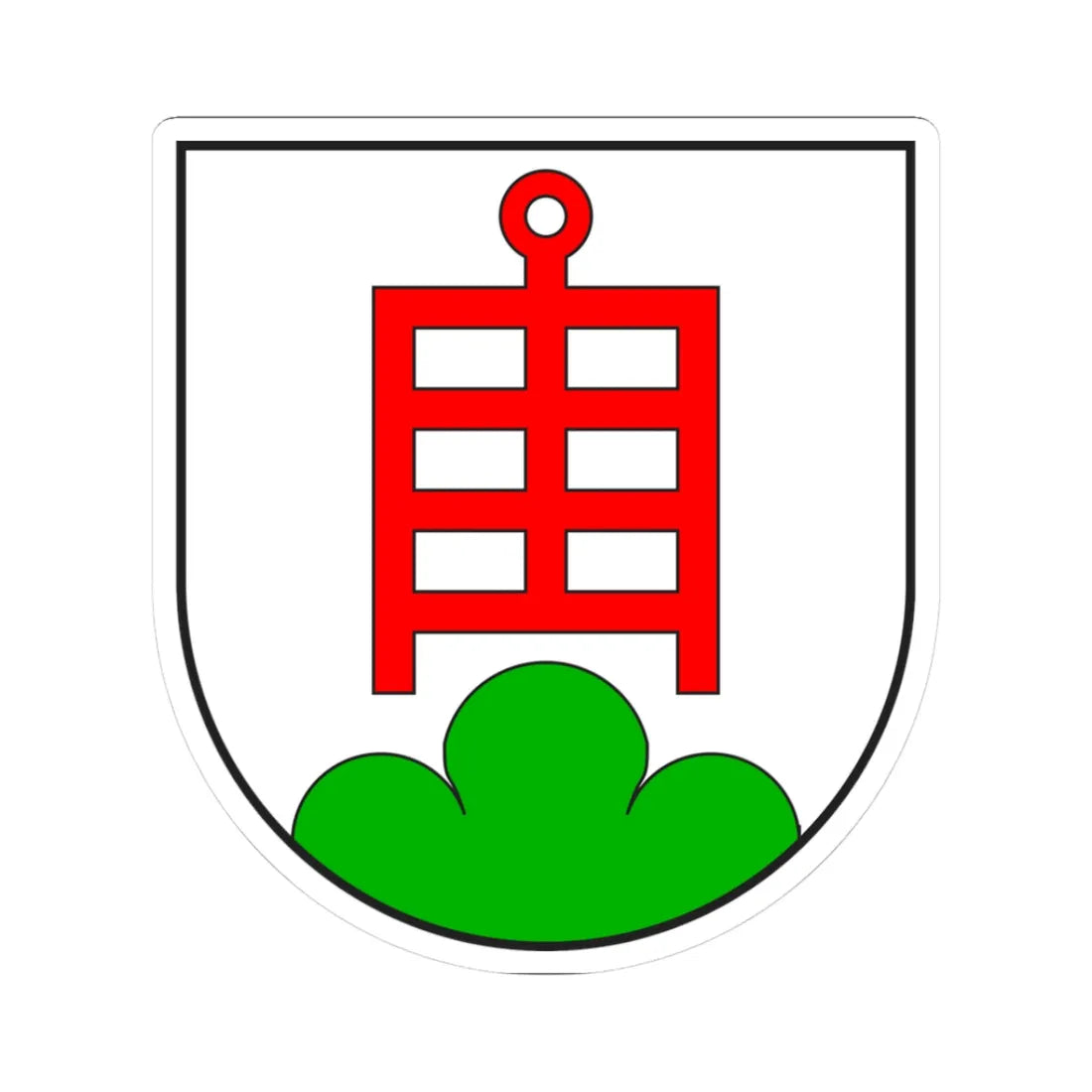 Paspels wappen (Switzerland) (Coat of Arms) STICKER Vinyl Kiss-Cut Decal 3 Inch White - The Sticker Space