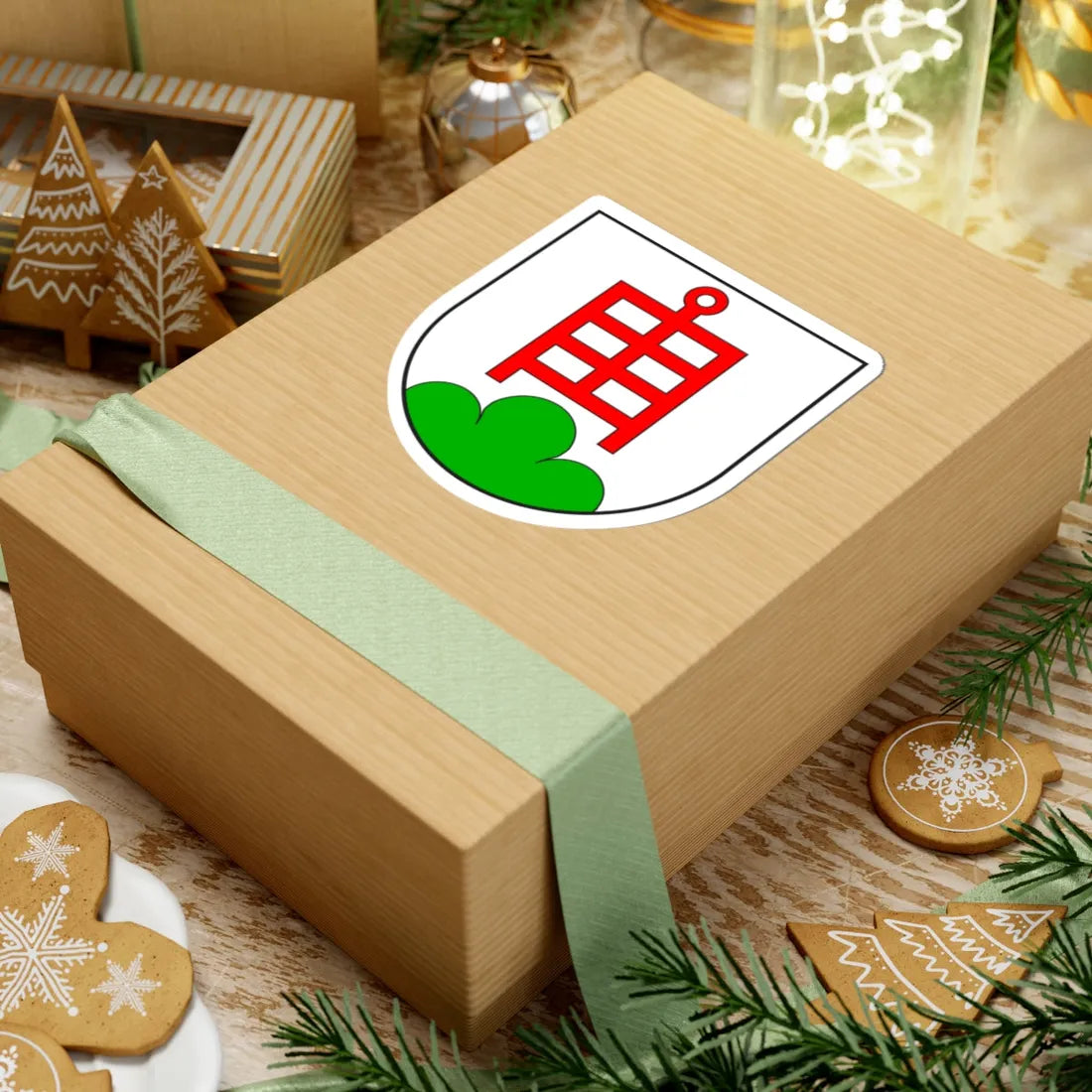 Paspels wappen (Switzerland) (Coat of Arms) STICKER Vinyl Kiss-Cut Decal - The Sticker Space