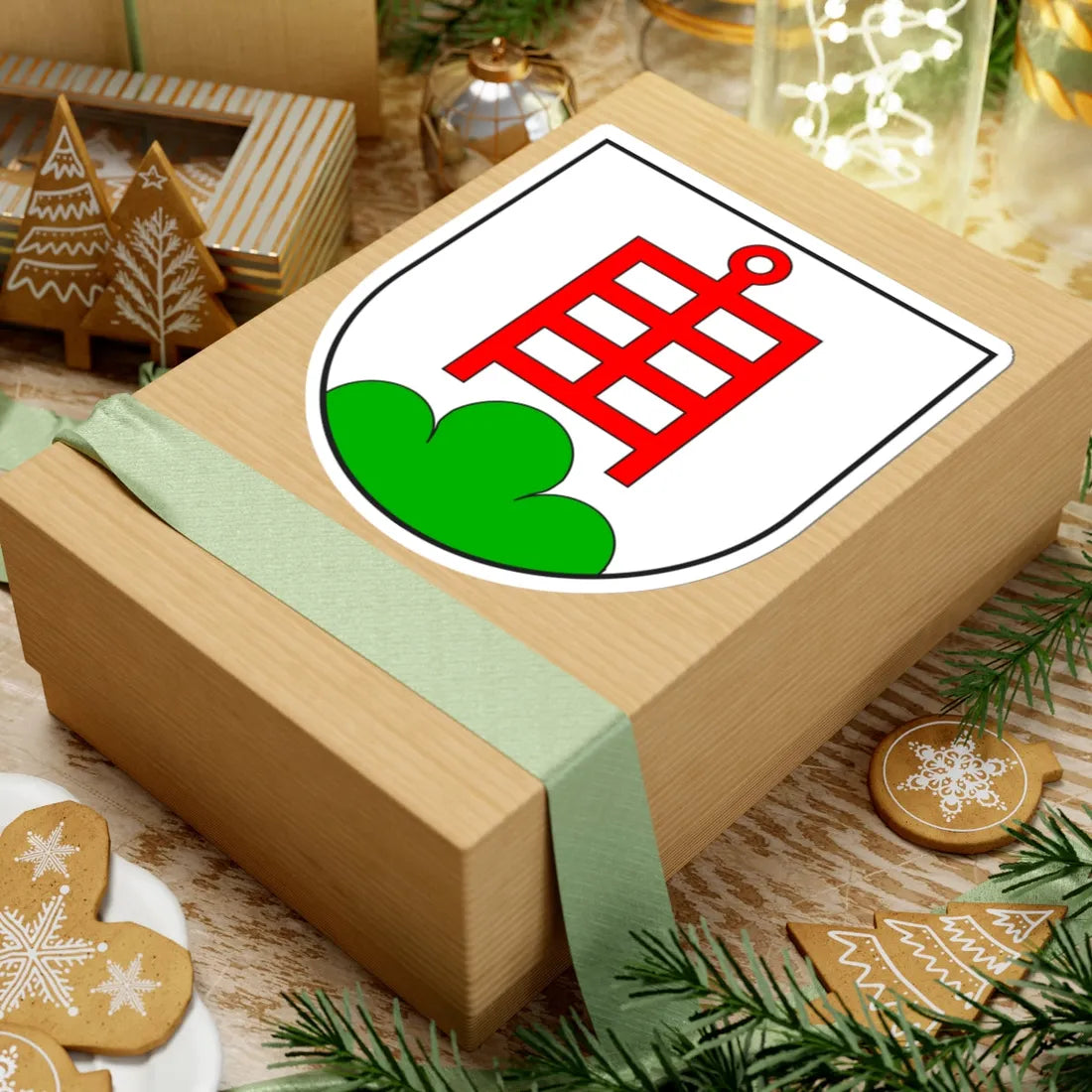 Paspels wappen (Switzerland) (Coat of Arms) STICKER Vinyl Kiss-Cut Decal - The Sticker Space