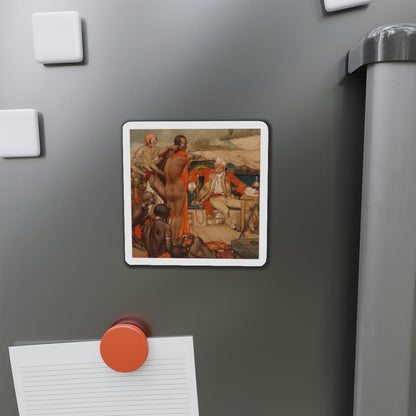 Passage West (Magazine Illustration) Refrigerator Magnet-The Sticker Space