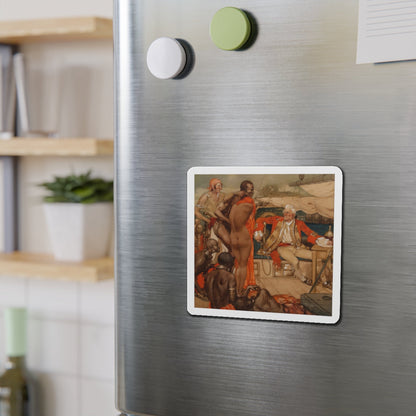 Passage West (Magazine Illustration) Refrigerator Magnet-The Sticker Space