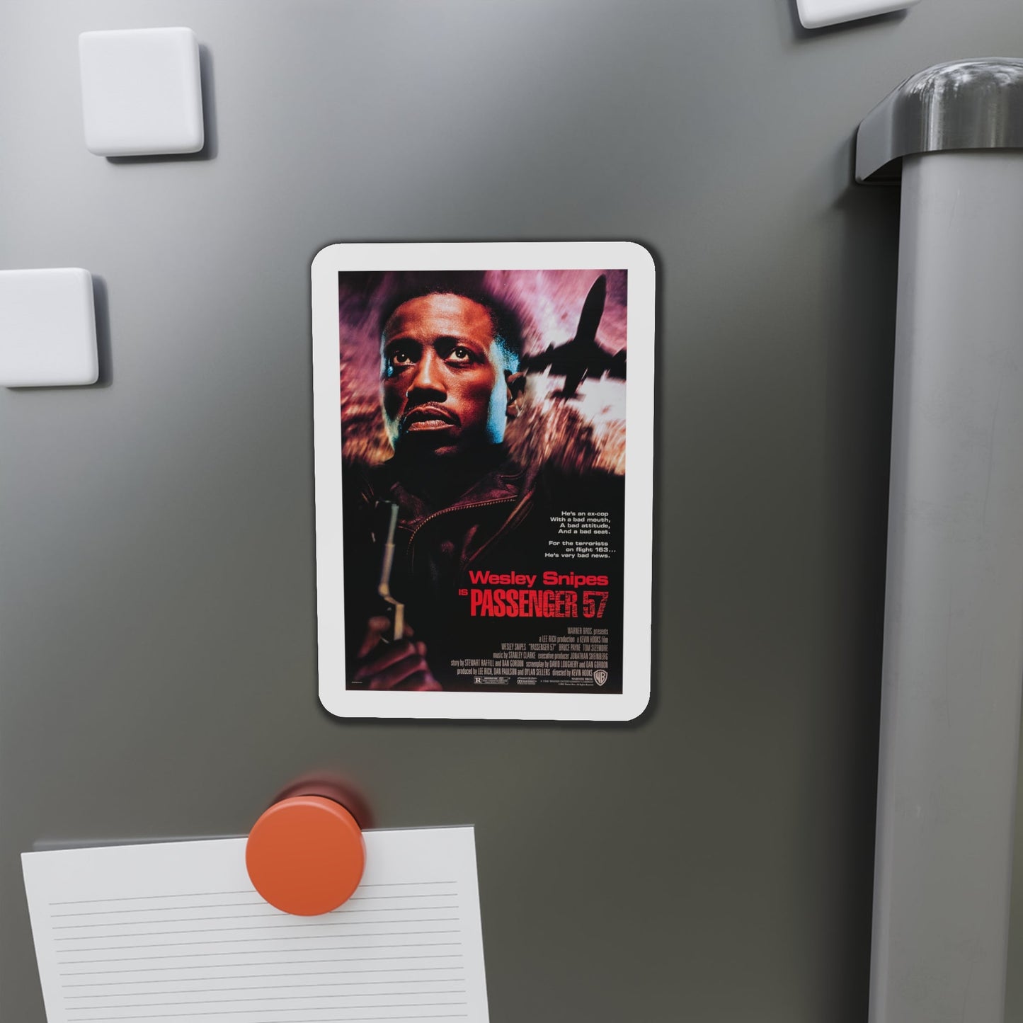 Passenger 57 1992 Movie Poster Die-Cut Magnet-The Sticker Space