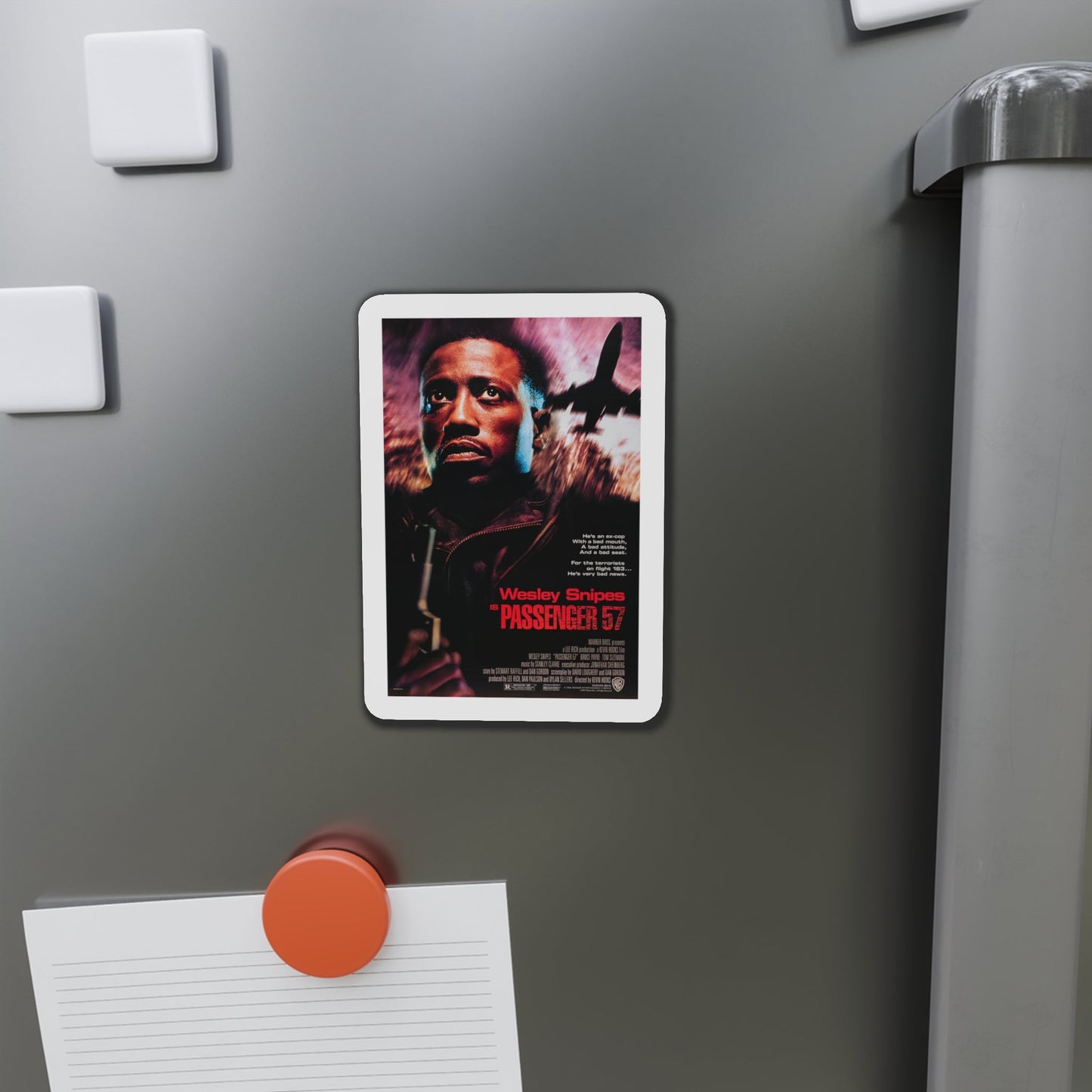 Passenger 57 1992 Movie Poster Die-Cut Magnet-The Sticker Space