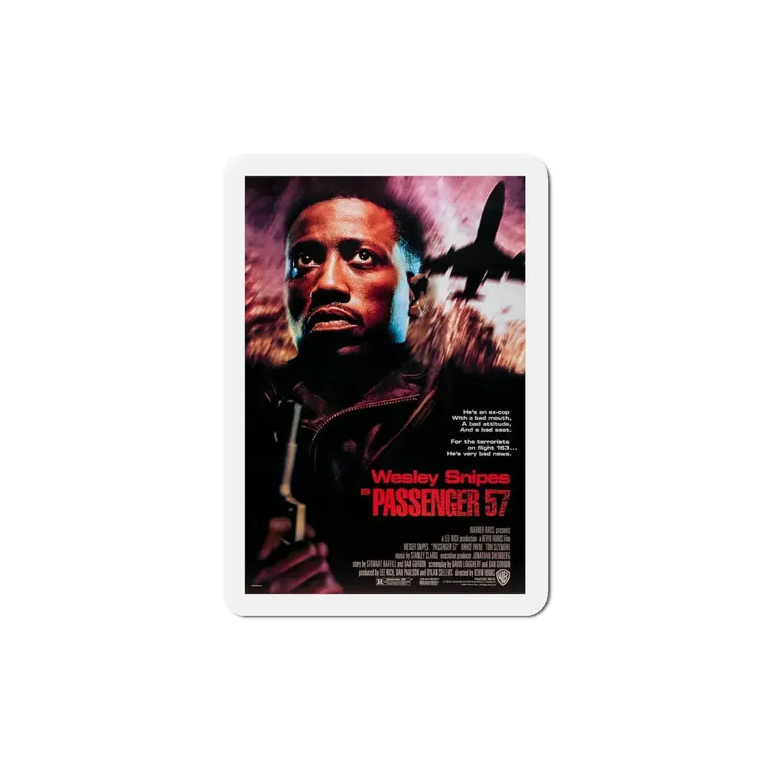 Passenger 57 1992 Movie Poster Refrigerator Magnet 6 Inch - The Sticker Space