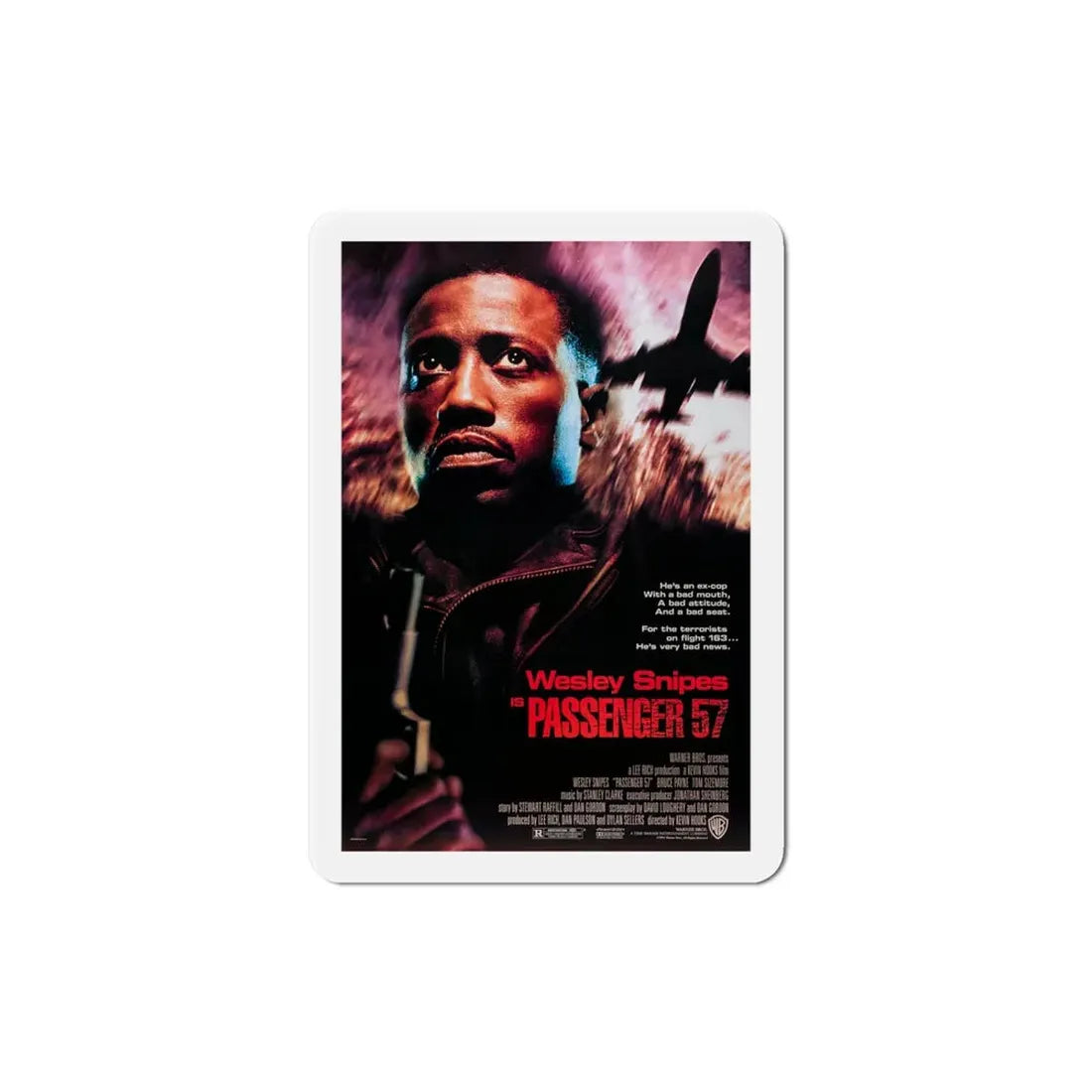 Passenger 57 1992 Movie Poster Refrigerator Magnet - The Sticker Space