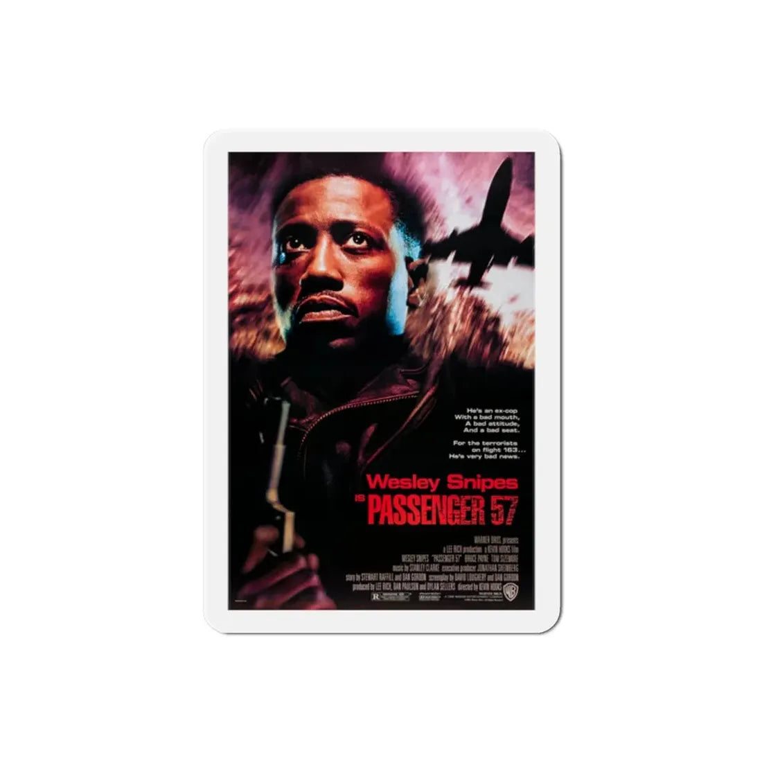 Passenger 57 1992 Movie Poster Refrigerator Magnet - The Sticker Space