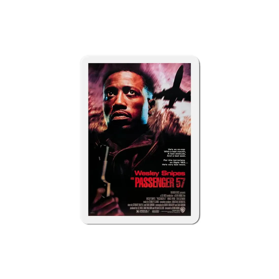 Passenger 57 1992 Movie Poster Refrigerator Magnet - The Sticker Space