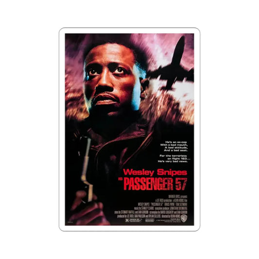 Passenger 57 1992 Movie Poster STICKER Vinyl Die-Cut Decal 2 Inch - The Sticker Space
