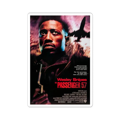 Passenger 57 1992 Movie Poster - STICKER Vinyl Kiss-Cut Decal 2 Inch White - The Sticker Space