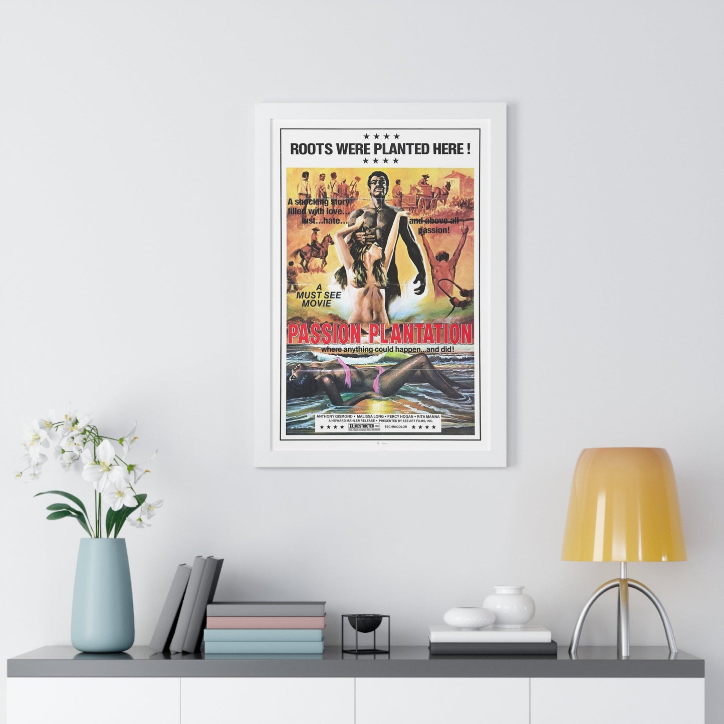 PASSION PLANTATION 1976 - Framed Movie Poster-The Sticker Space