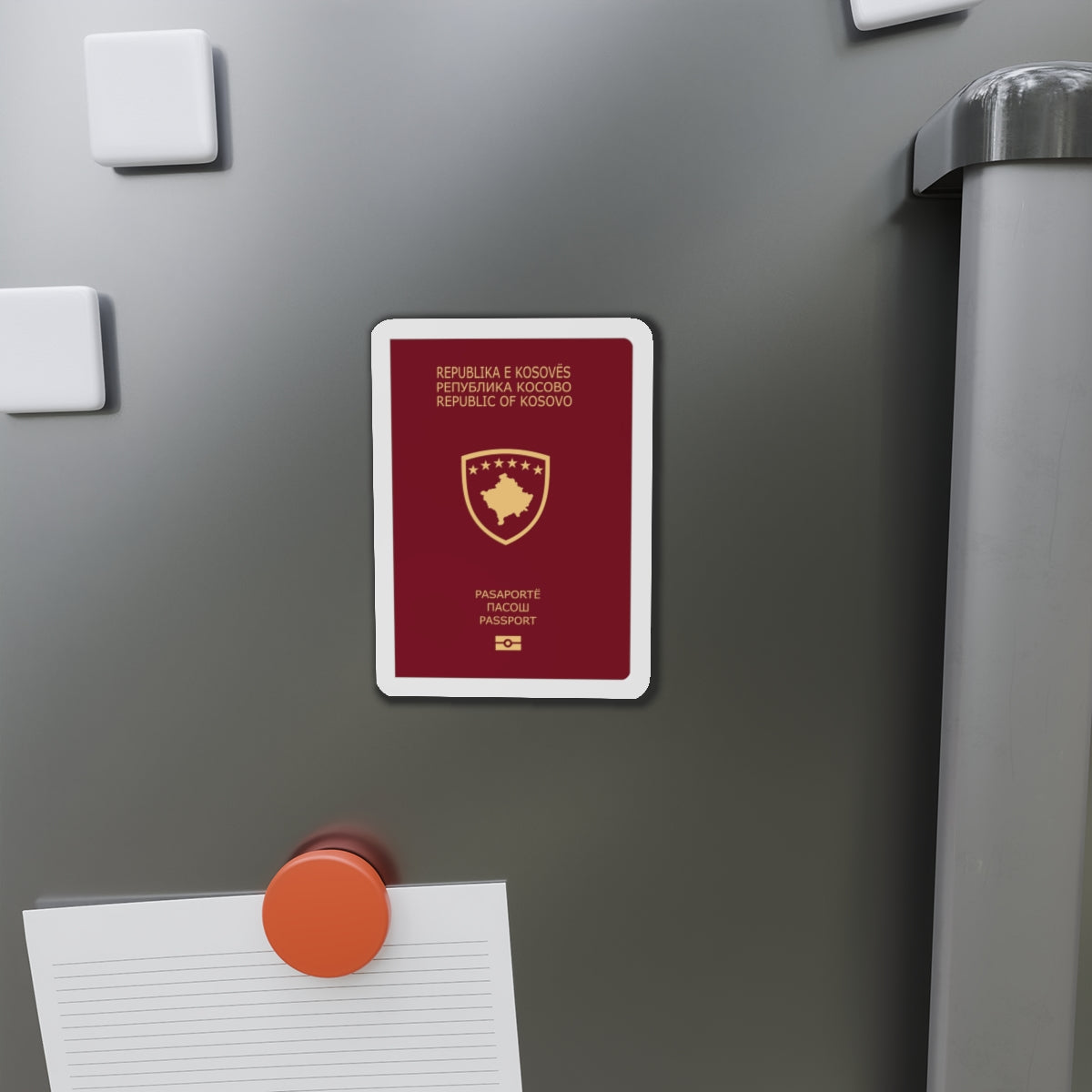 Passport Of Kosovo - Die-Cut Magnet-The Sticker Space