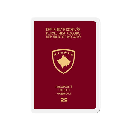 Passport Of Kosovo - Die-Cut Magnet-3" x 3"-The Sticker Space