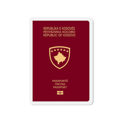 Passport Of Kosovo - Die-Cut Magnet-4" x 4"-The Sticker Space