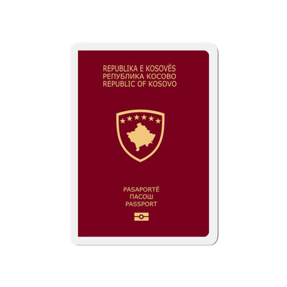 Passport Of Kosovo - Die-Cut Magnet-5" x 5"-The Sticker Space