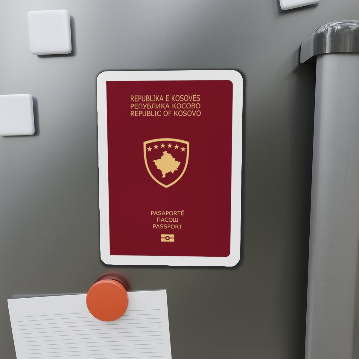 Passport Of Kosovo - Die-Cut Magnet-The Sticker Space