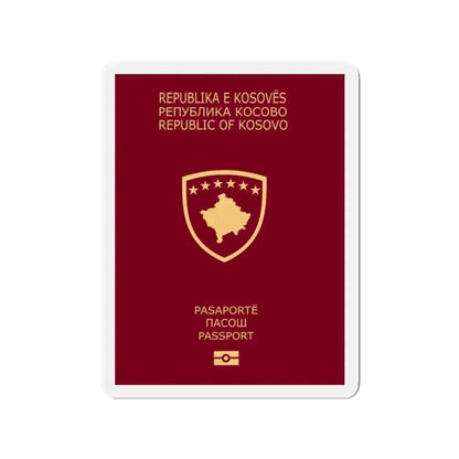 Passport Of Kosovo - Refrigerator Magnet 2 Inch - The Sticker Space