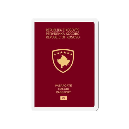 Passport Of Kosovo - Refrigerator Magnet 4 Inch - The Sticker Space