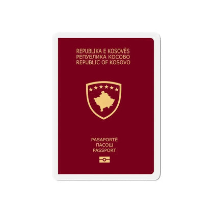 Passport Of Kosovo - Refrigerator Magnet 6 Inch - The Sticker Space