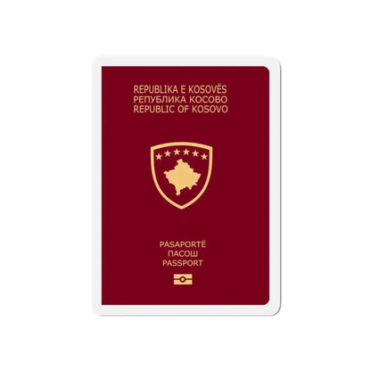 Passport Of Kosovo - Refrigerator Magnet - The Sticker Space
