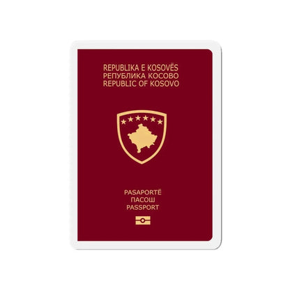Passport Of Kosovo - Refrigerator Magnet - The Sticker Space