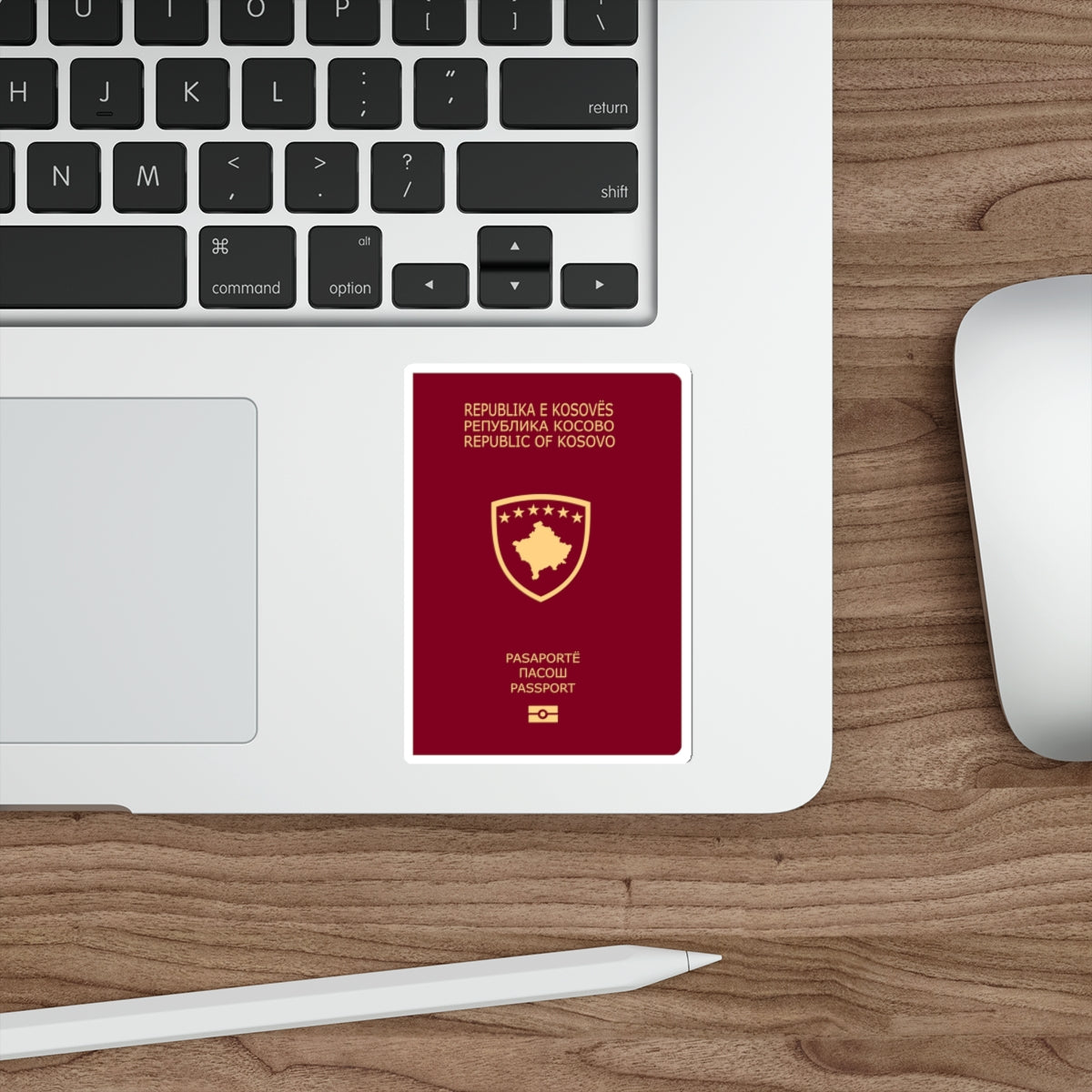 Passport Of Kosovo STICKER Vinyl Die-Cut Decal-The Sticker Space