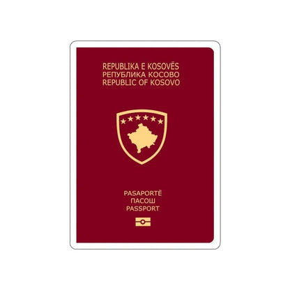 Passport Of Kosovo STICKER Vinyl Die-Cut Decal - The Sticker Space