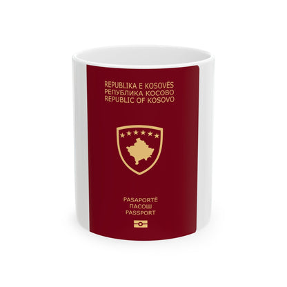 Passport Of Kosovo - White Coffee Mug