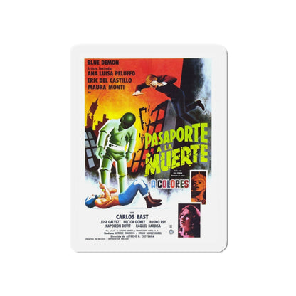 PASSPORT TO DEATH 1968 Movie Poster - Refrigerator Magnet-3" x 3"-The Sticker Space