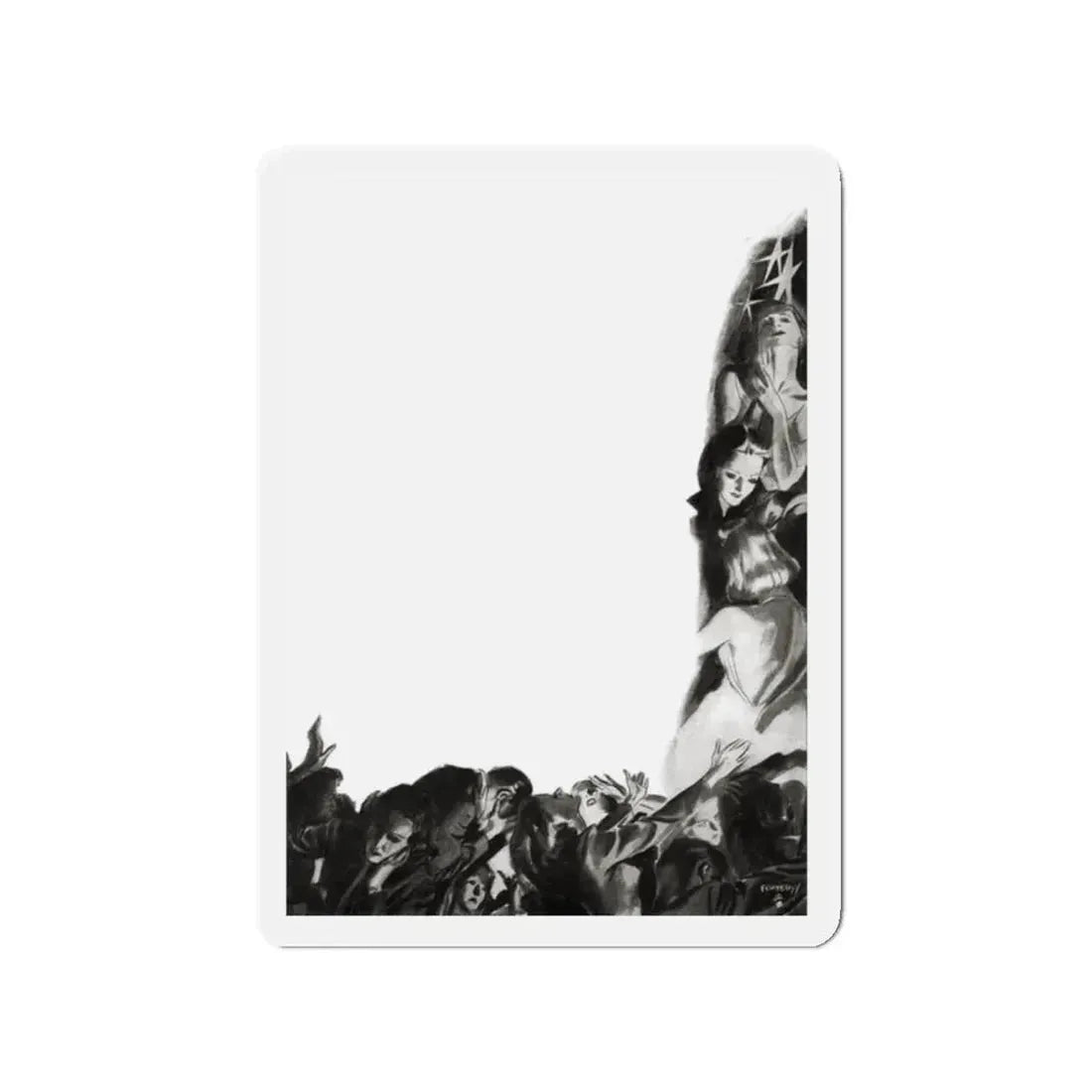 Passports To Glamour, Liberty magazine, November 12, 1938 (Magazine Illustration) Refrigerator Magnet - The Sticker Space