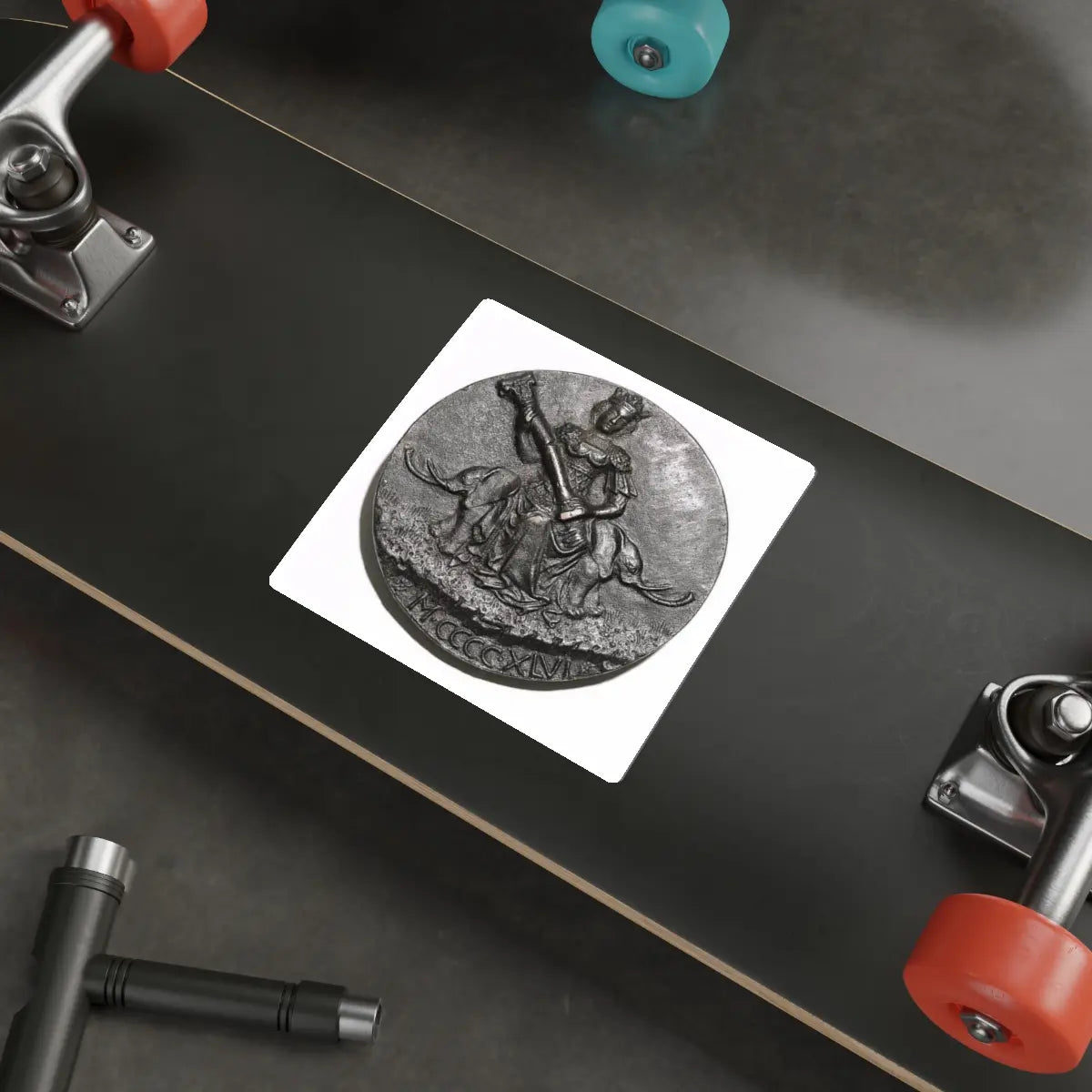 SKU:11370941228277582391 Sticker types:White Shape:Die-Cut Sizes:5" × 5"