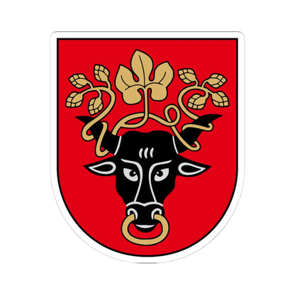 Pasvalys COA (Lithuania) (Coat of Arms) STICKER Vinyl Kiss-Cut Decal 4 Inch White - The Sticker Space