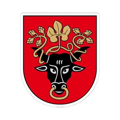 Pasvalys COA (Lithuania) (Coat of Arms) STICKER Vinyl Kiss-Cut Decal 6 Inch White - The Sticker Space