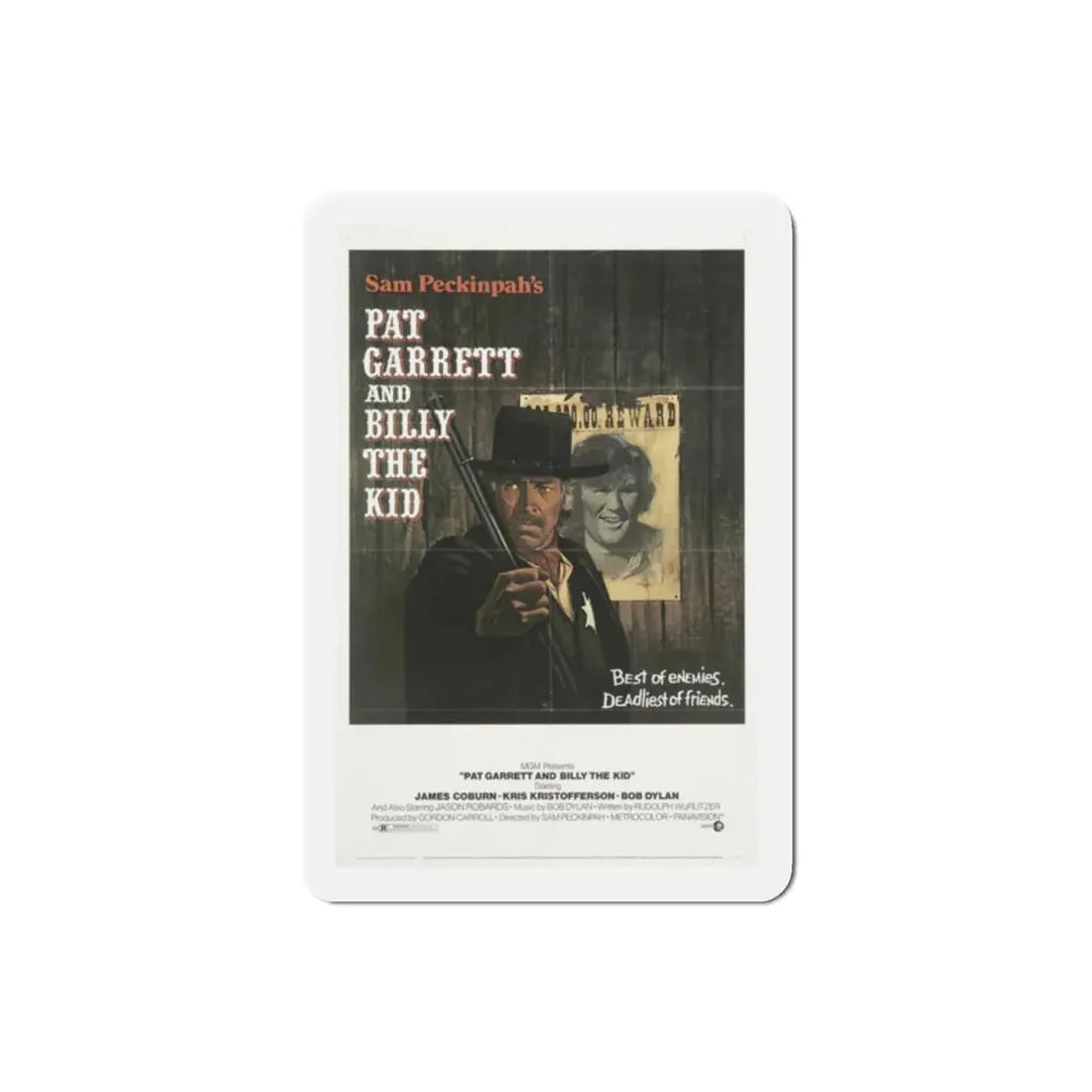Pat Garrett and Billy the Kid 1973 Movie Poster Refrigerator Magnet - The Sticker Space