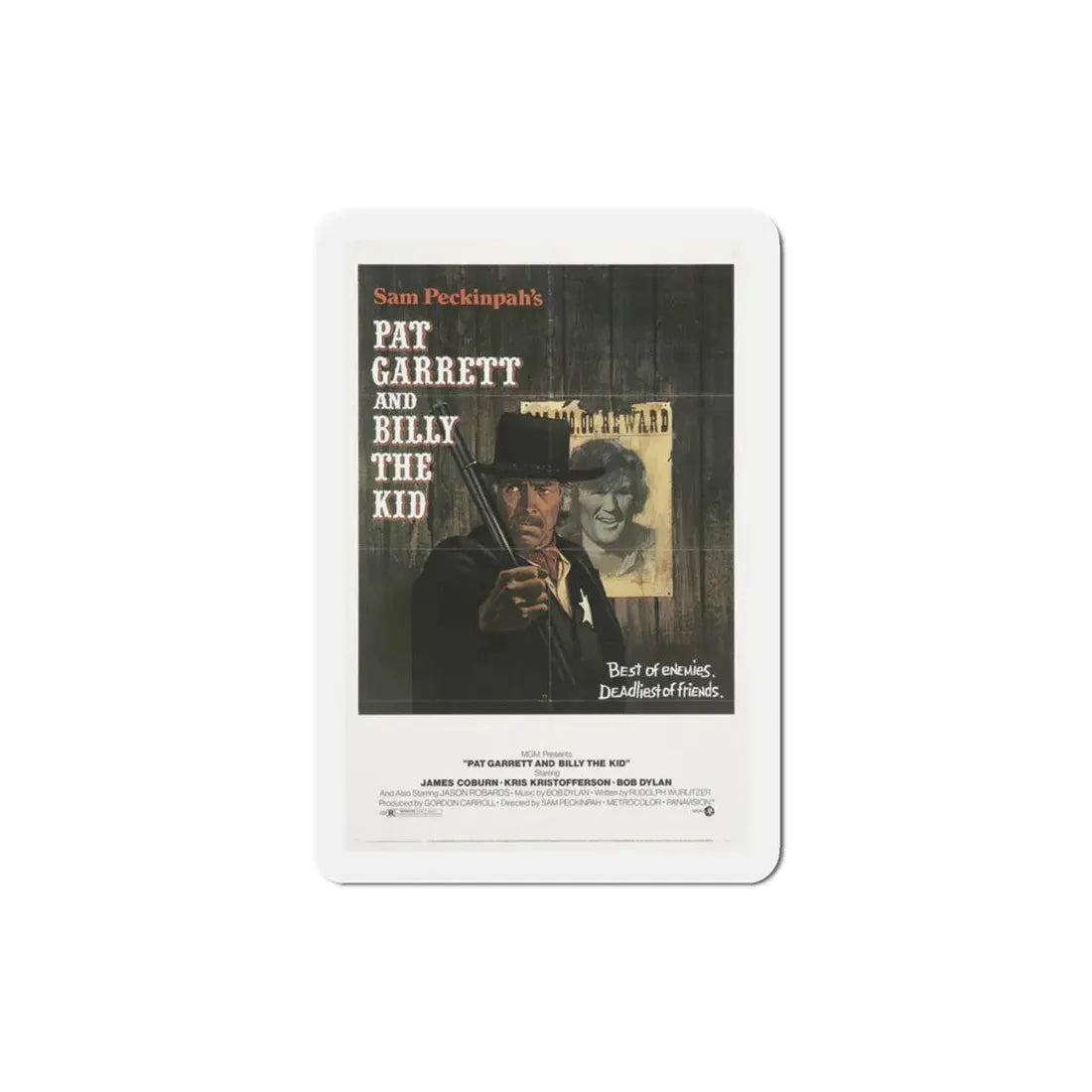 Pat Garrett and Billy the Kid 1973 Movie Poster Refrigerator Magnet - The Sticker Space