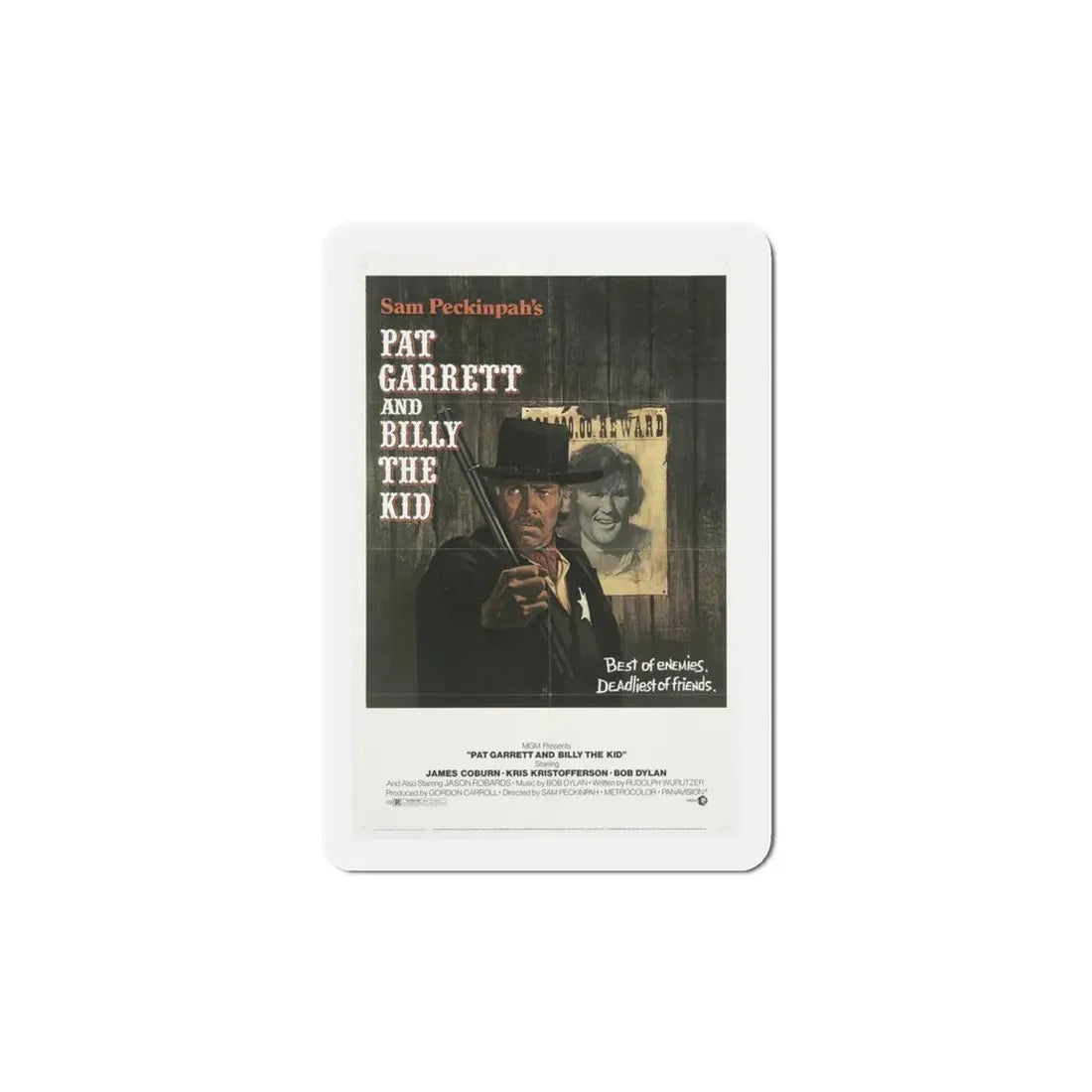 Pat Garrett and Billy the Kid 1973 Movie Poster Refrigerator Magnet - The Sticker Space