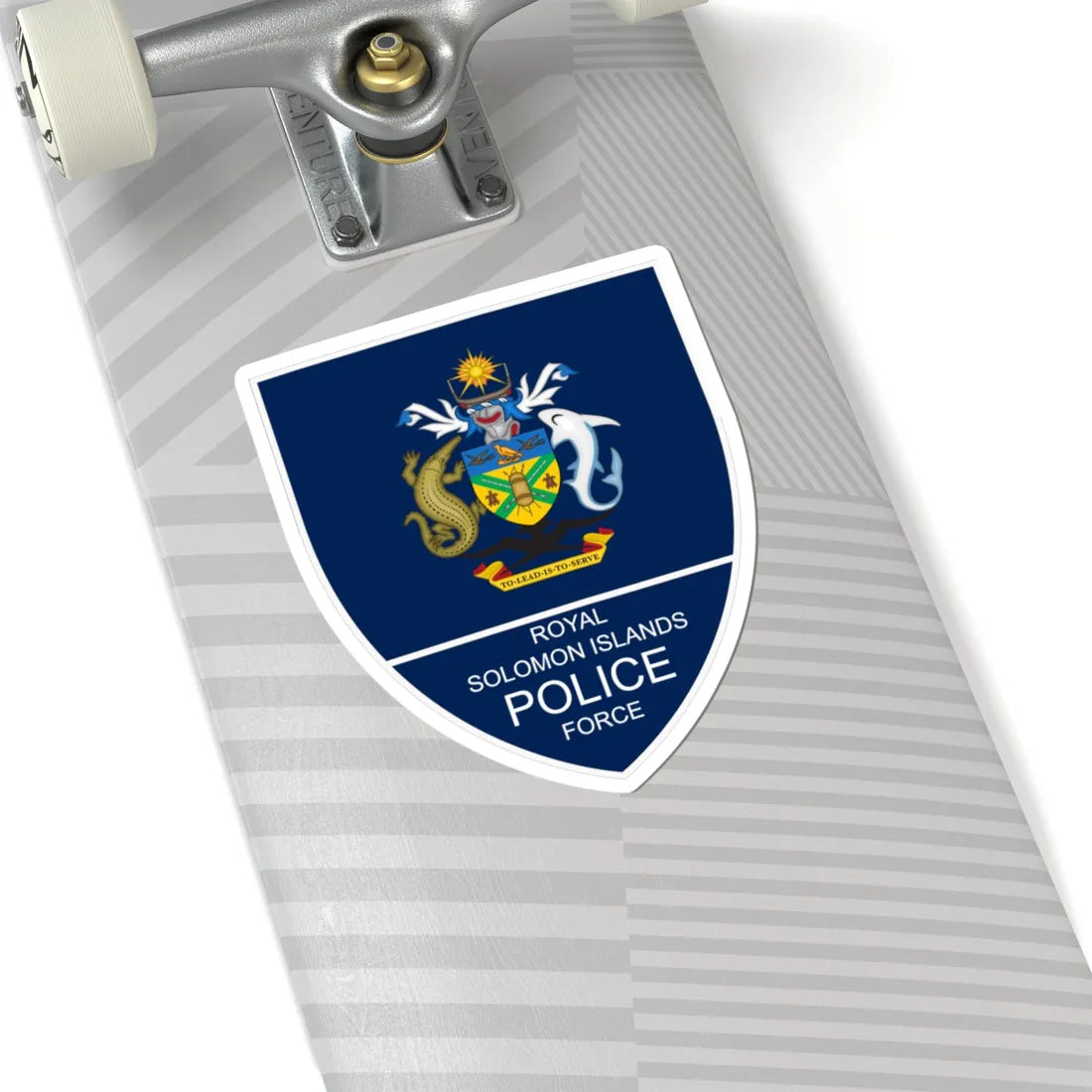 Patch of Royal Solomon Islands Police Force (Solomon Islands) (Coat of Arms) STICKER Vinyl Kiss-Cut Decal - The Sticker Space
