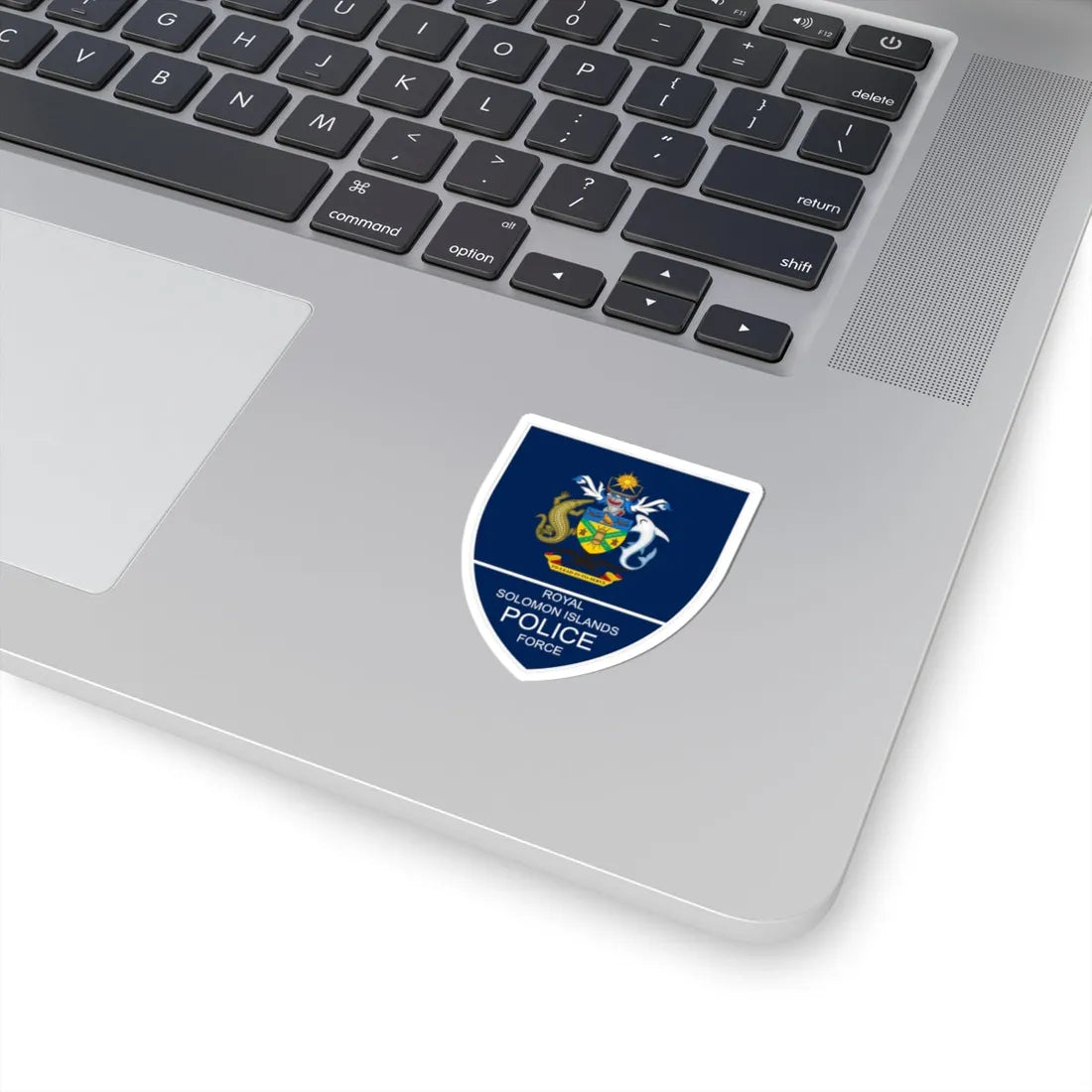 Patch of Royal Solomon Islands Police Force (Solomon Islands) (Coat of Arms) STICKER Vinyl Kiss-Cut Decal - The Sticker Space