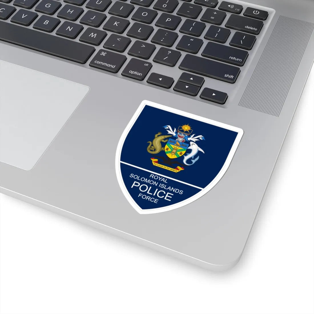 Patch of Royal Solomon Islands Police Force (Solomon Islands) (Coat of Arms) STICKER Vinyl Kiss-Cut Decal - The Sticker Space