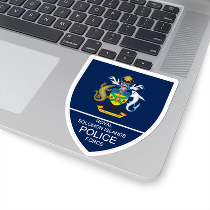 Patch of Royal Solomon Islands Police Force (Solomon Islands) (Coat of Arms) STICKER Vinyl Kiss-Cut Decal - The Sticker Space