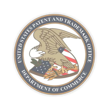 Patent and Trademark Office - STICKER Vinyl Kiss-Cut Decal 3 Inch Transparent - The Sticker Space