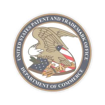 Patent and Trademark Office - STICKER Vinyl Kiss-Cut Decal 4 Inch Transparent - The Sticker Space