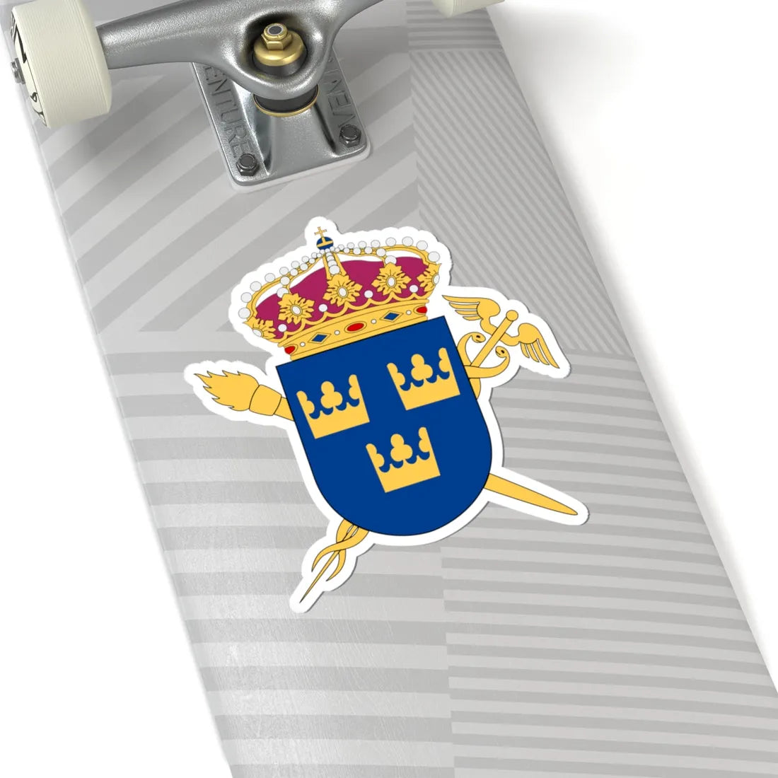 Patent- och registreringsverket vapen (Sweden) (Coat of Arms) STICKER Vinyl Kiss-Cut Decal - The Sticker Space