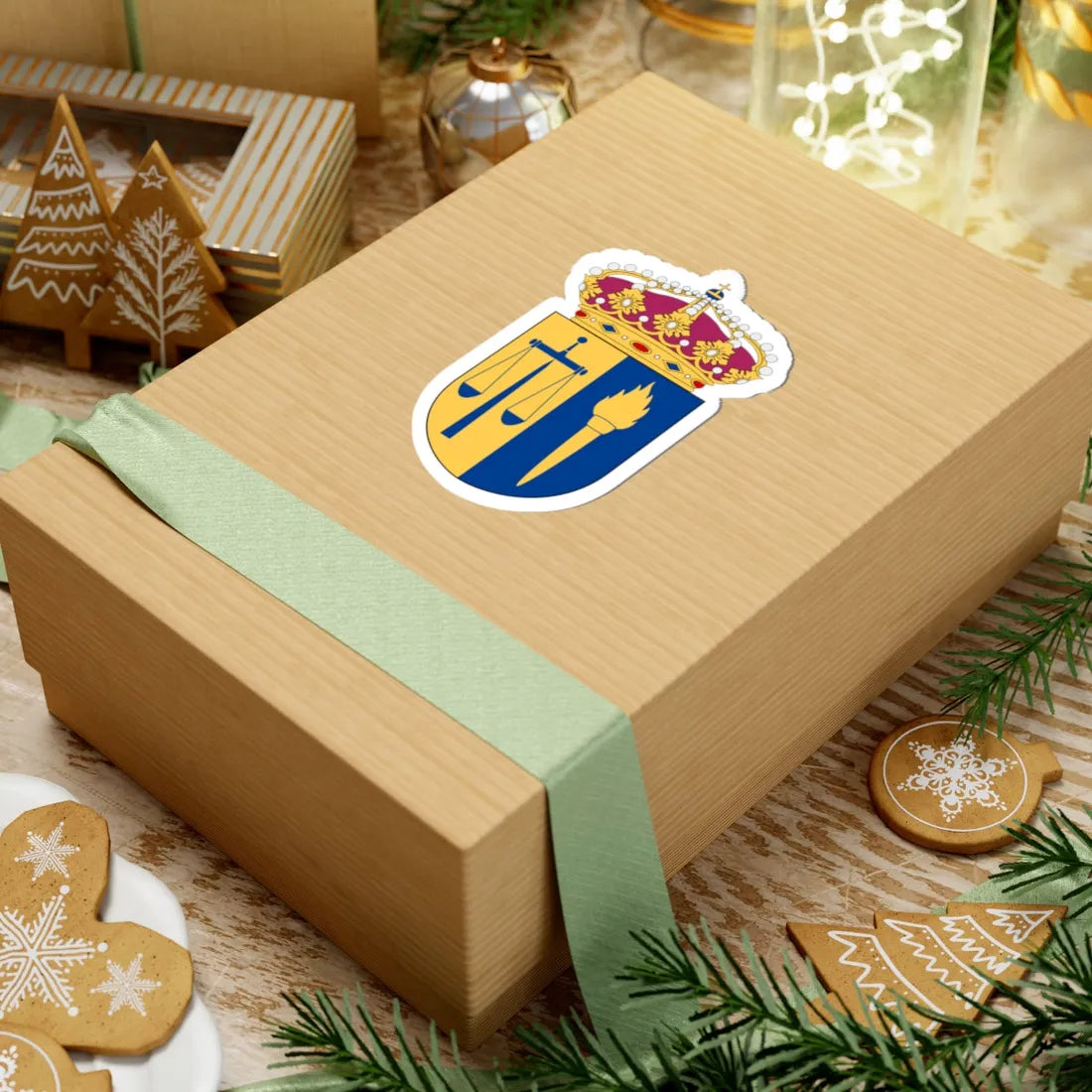 Patentbesvärsrätten vapen (Sweden) (Coat of Arms) STICKER Vinyl Kiss-Cut Decal - The Sticker Space